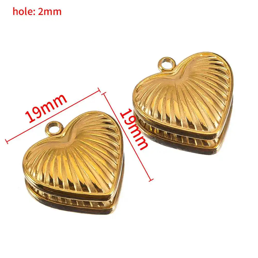 2 Stück 5 Stück Edelstahl Blume Schmetterling Liebe Herz Schleife Anhänger für DIY Halskette Ohrring Geschenk Schmuckherstellung Zubehör