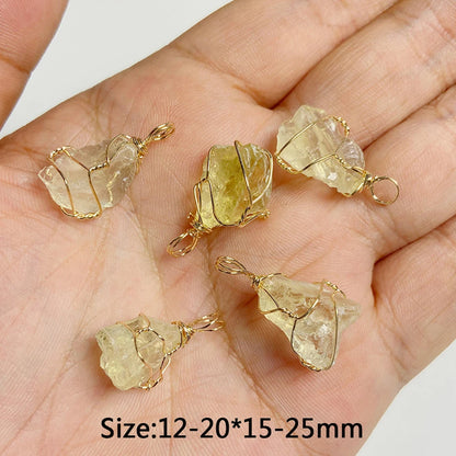 5 stücke Natürlichen Rauhen Stein Anhänger Unregelmäßige Form Healing Amethysten Labradorit Agat Quarz Anhänger Für DIY Handgemachte Halskette