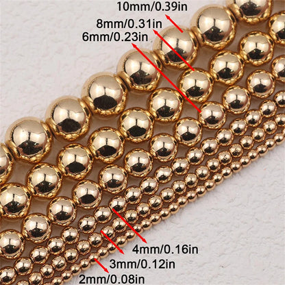 A+ Naturstein, nicht magnetisch, Hämatit, rund, lose Distanzperlen für Schmuckherstellung, DIY-Perlen, Armband, Halskette 2, 3, 4, 6, 8, 10 mm