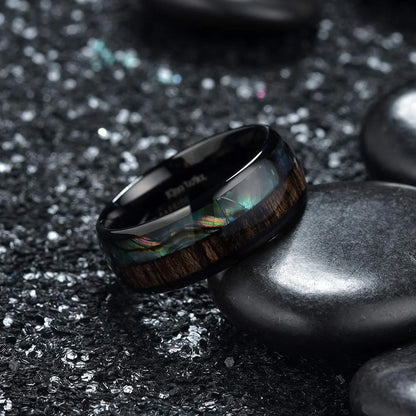 Mode Wikinger Baum des Lebens Edelstahl Abalone Muschel ringe für Männer Odin Norse Wikinger Runen ringe Retro Amulett Schmuck Geschenk