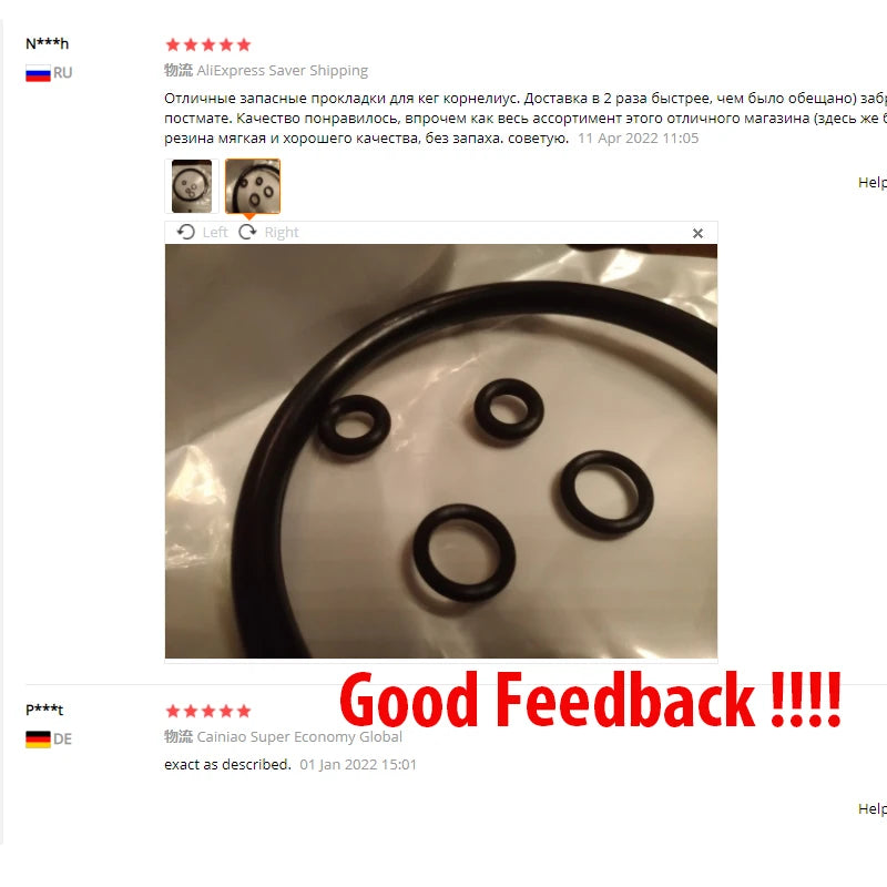 Ersatz-O-Ringe für Soda/Bier Cornelius Corny Keg Seal Rebuild Ring Set Homebrew