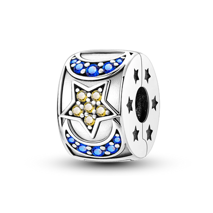 Silberverschluss, 925er-Sterlingsilber, CZ-Pflaster-Clip-Charms, Gänseblümchen-Perlen, Stopper, Sicherheitskette, passend für Original-Armreif, Schmuck-Clip
