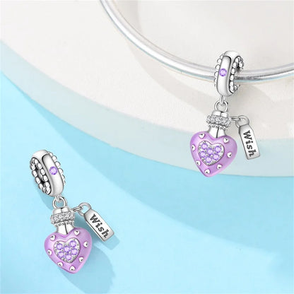 Edle Serie 925er Silber Parfüm-Bogen-Designs, Charm-Perlen, Anhänger, baumelnd, passend für Original-Armreif, Charm-Armband, DIY-Frauenschmuck
