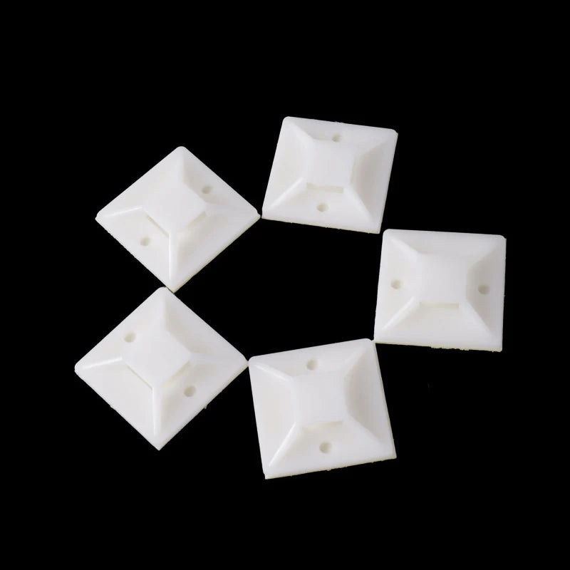100PCS Kabelbinder Basis Halterung Mit Kleber Draht Abnehmbare Selbstklebende Wand Halter Auto Befestigung Sitz Klemmen Saug Positionierung saugnapf