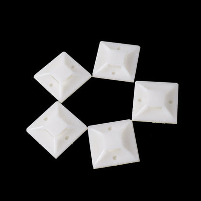 100PCS Kabelbinder Basis Halterung Mit Kleber Draht Abnehmbare Selbstklebende Wand Halter Auto Befestigung Sitz Klemmen Saug Positionierung saugnapf