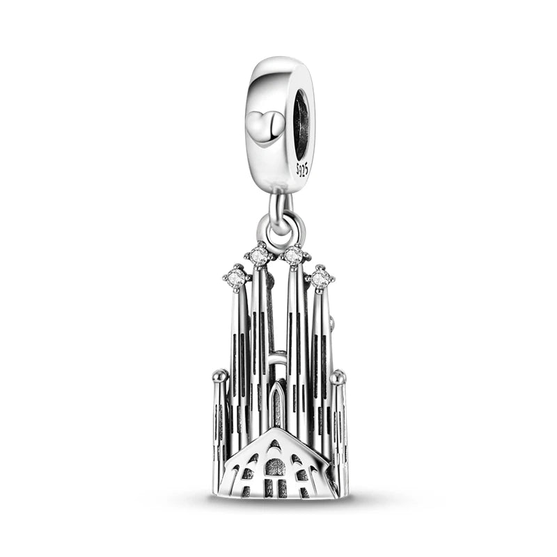Charms aus 925er-Sterlingsilber, Flugzeug, Reisepass, Elefant, Perlenanhänger, passend für Original-Armbänder, für Frauen, Geburtstag, Modeschmuck, Geschenk