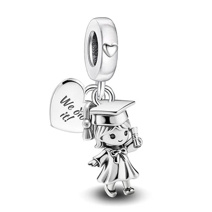 Charms aus 925er-Sterlingsilber für Jungen und Mädchen, Paar-Serie, Vorschlag, Geständnis, Perlen, passend für Original-Pan-Armbänder, edler Schmuck, Geschenk