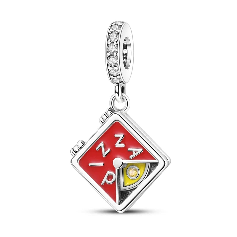 925 Silber Charms Original Design Blaue Augen Zirkon Katze Hund Perle Herz Charme DIY Fit Armband Für Frauen Hochzeit Schmuck Geschenk
