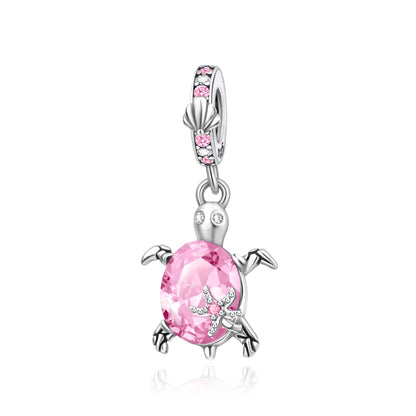 Grüner Schildkröten-Anhänger aus 925er-Sterlingsilber und blauer Schmetterling, baumelnder Charm, passend für Schlangenarmband, Boutique-Halskette, exquisite Geschenke