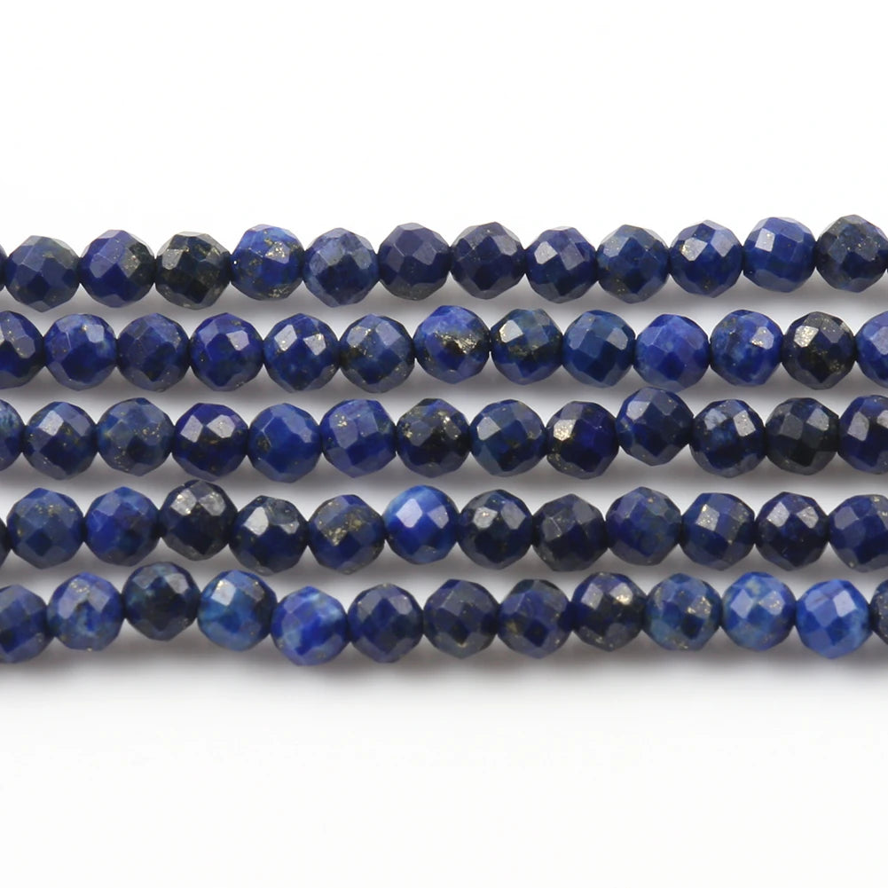 2 3 4mm natürliche facettierte Citrin Opal Jade Onyx Edelstein Perlen runde Mineral perlen für Schmuck herstellung DIY Armband Zubehör