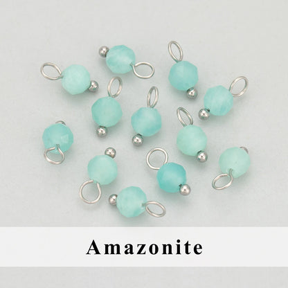 GUFEATHER, 20 Stück/Los, MH25, Schmuckzubehör, Edelstahl, Naturstein, Charms, handgefertigt, DIY-Anhänger, Schmuckherstellung