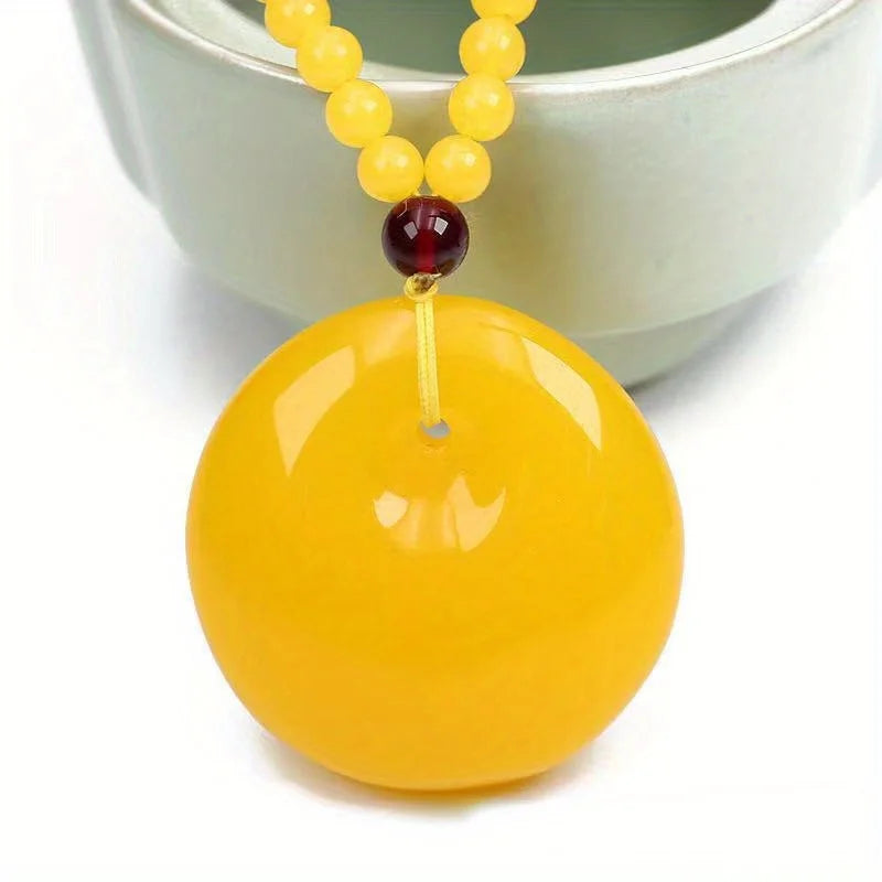 1PC Mode Charme Blut Bernstein Bernstein Tropfen Anhänger Halskette Frau Mann Natürliche Baltischen Roten Bernstein Halskette Schmuck Geschenk Bijoux