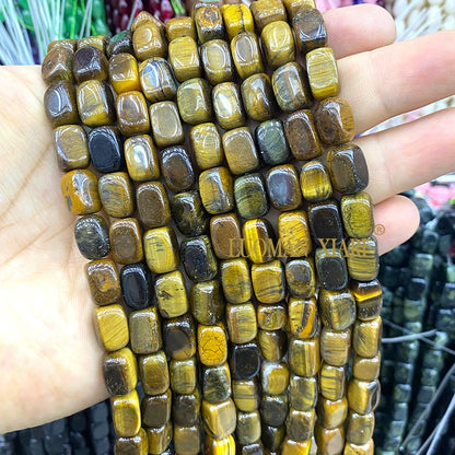 Natürliche Stein 8x12MM Unregelmäßige Raw Grün Taiwan Jade Jaspis Lose Spacer Perlen für Schmuck Machen Diy Armband zubehör 15''