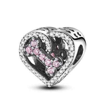Neue Charms-Perle aus 925er-Sterlingsilber, rosa Schmetterling, leuchtende Glühwürmchen, baumelnd, passend für Armreifen, Halskette, DIY-Schmuck, Frauen-Geschenk
