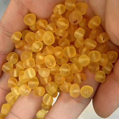 4-5mm baltische Bernsteinperle Edelstein DIY unregelmäßige Bernsteinperlen Herstellung Zubehör mit Zertifizierung Großhandel Naturbernstein