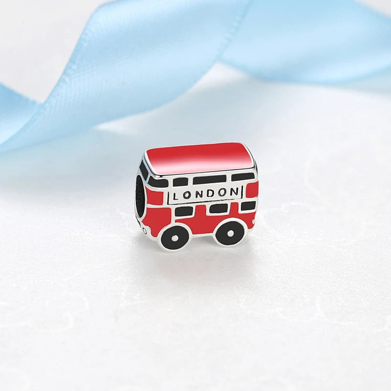 Original 100% 925 Sterling Silber Charm Bead Reise Taxi Motorrad Riesenrad Charms Fit Pandora Armbänder Frauen Diy Schmuck