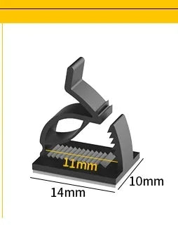 60/10Pcs Selbst-klebe Auto Feste Clip Datenkabel Kabel Dekorative Halterung Befestigung Organizer Draht Auto Verschluss innen Zubehör