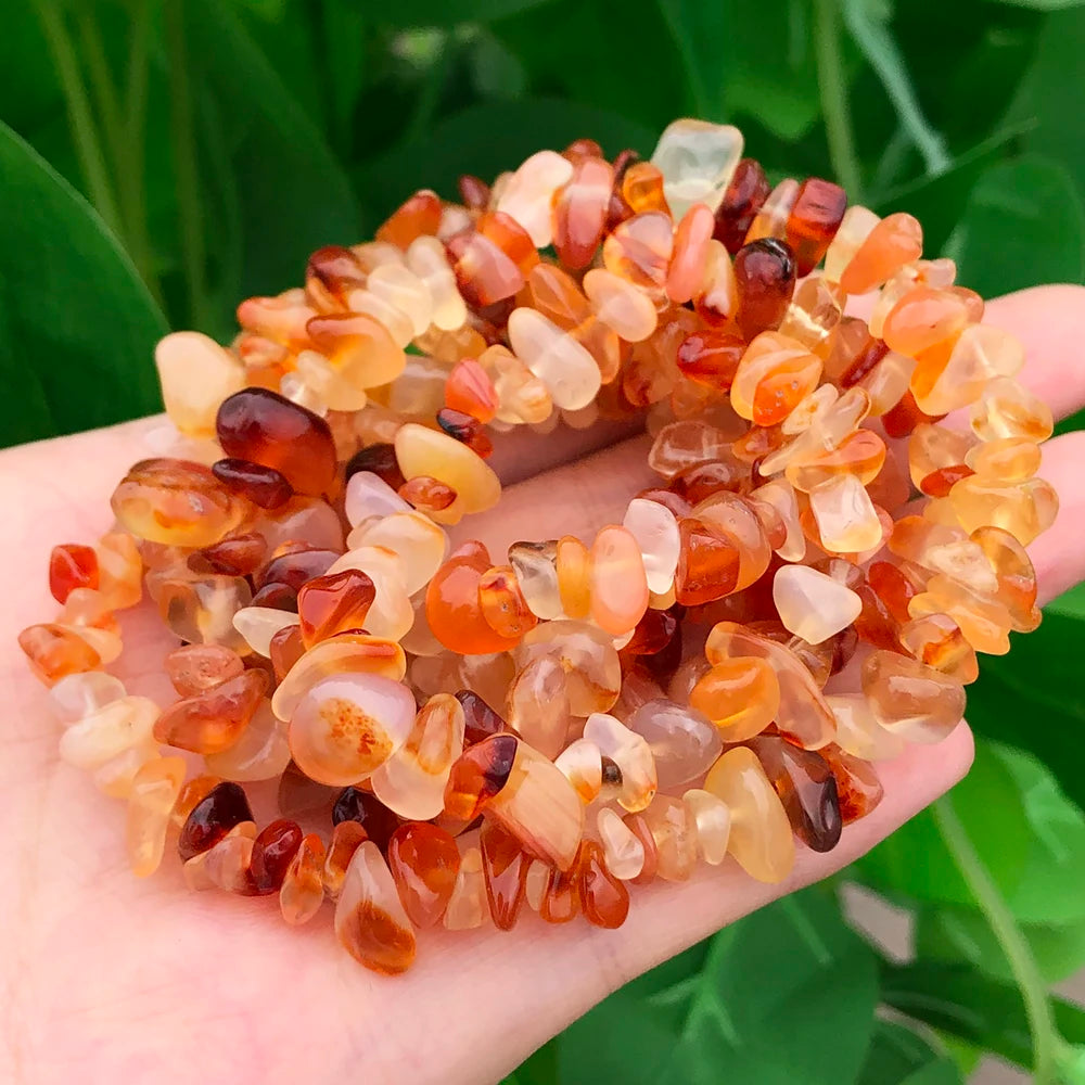 3–8 mm natürliche unregelmäßige rote Granatsteinperlen, Kieschips, lose Distanzperlen für Schmuckherstellung, DIY-Ohrring-Halsketten-Zubehör