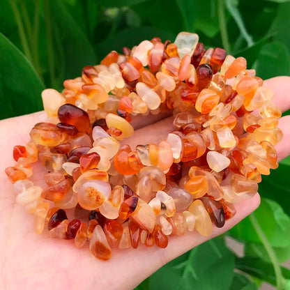 3–8 mm natürliche unregelmäßige rote Granatsteinperlen, Kieschips, lose Distanzperlen für Schmuckherstellung, DIY-Ohrring-Halsketten-Zubehör