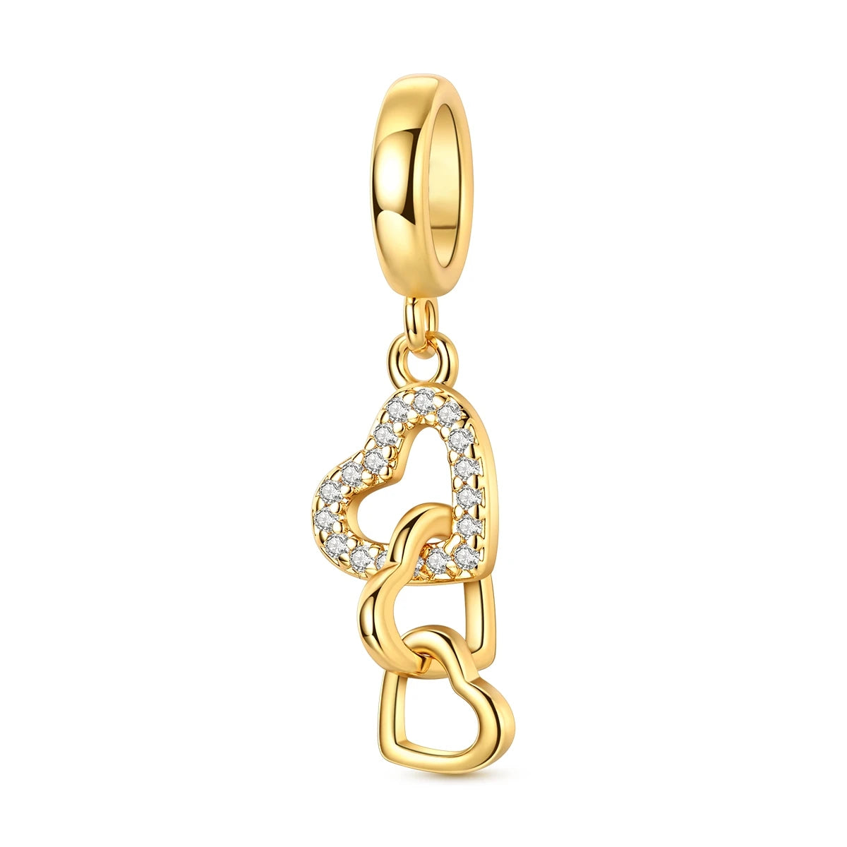 Dangle Charms 925 Sterling Silber Original Gold Charms Perlen Hund Flugzeug Passend für Armband Halskette DIY für Damen Feiner Schmuck