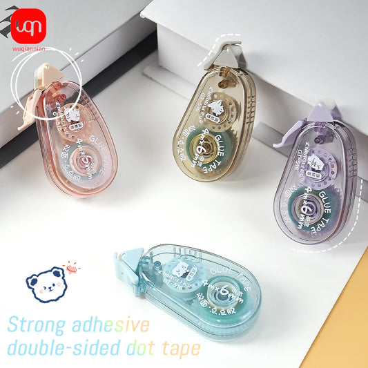 WQN-10PCS Süßes doppelseitiges Klebeband mit Punktpads für Scrapbooking, Basteldekoration, Büro- und Schulbedarf, Schreibwaren