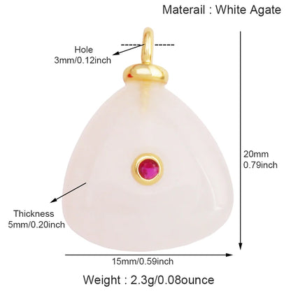 Jade Achat Amethyst Amazonit Wasser Gras Lapis Lazuli Charm Anhänger, 18K echt vergoldet Schmuck für Halskette Handwerk Herstellung S79