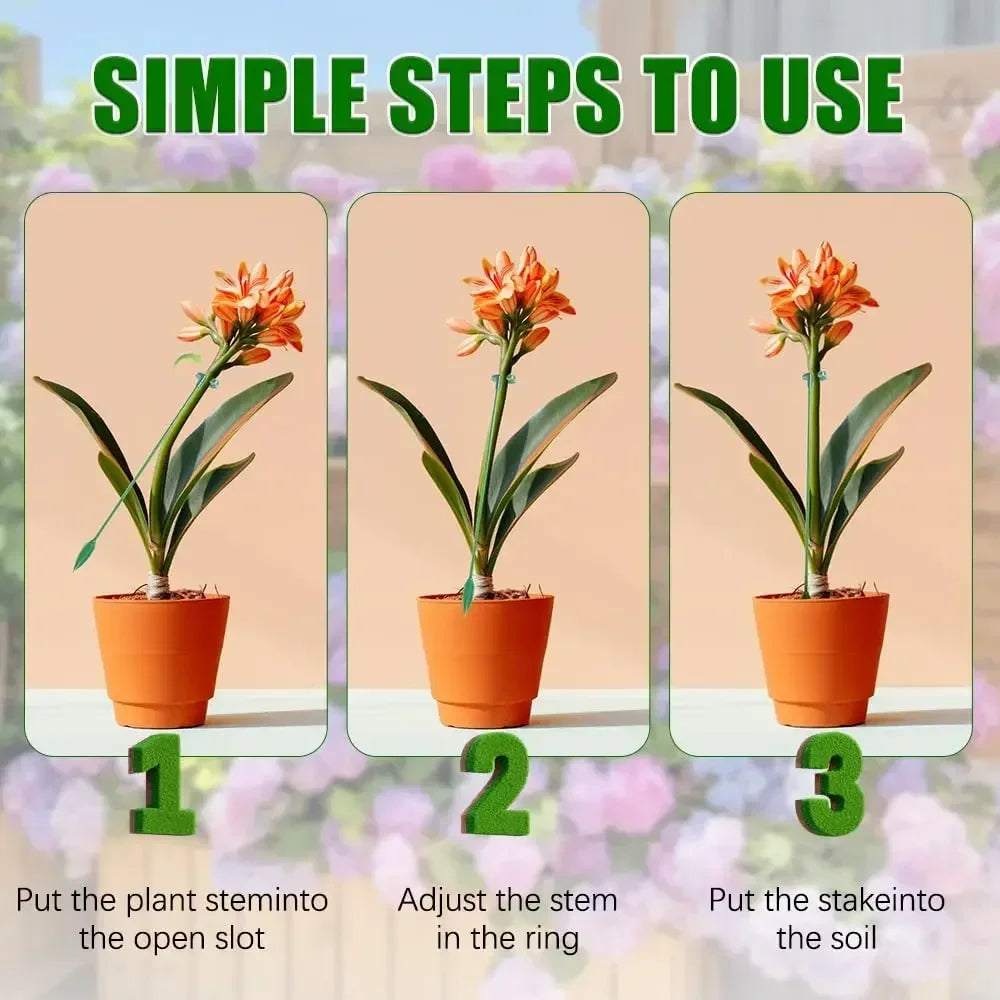 5/10PCS Anlage Unterstützt Stehen Schmetterlinge Orchidee Blume Topf Befestigungs Stangen Wiederverwendbare Gemüse Schutz Befestigungs Werkzeug Gartenarbeit Su