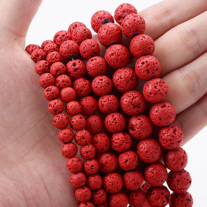 Natürliche rote Koralle Amazonit Türkise Achate Stein Runde lose Perlen für Schmuckherstellung DIY Armband Halskette handgemachte Handwerk