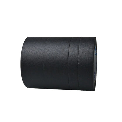 1/2 Rollen 10/20/30/40/50 mm x 50 m strukturiertes Papierband zum Schreiben von Abdeckband, Malerei, Bastelband, Wandaufkleber, Schwarz