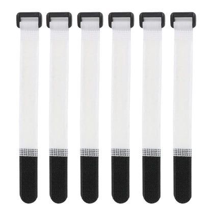20 Stück wiederverwendbare Nylon-Kabelbinder mit Schnallenverschluss, selbstklebende Klettverschlüsse, Kunststoffbündelgurte, Befestigungsbänder, Kabelorganisator