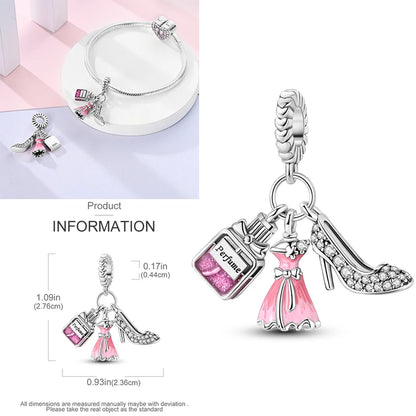 Charms aus 925er-Sterlingsilber, bunt, Sonnenblume, Hund, Jungen, Geschenkartikel, Schmetterling, Flugzeug, Erde, passend für Original-Anhänger, Schmuck, Make-up