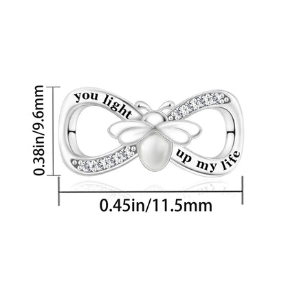 Funkelnde Edelsteinperlen aus 925er-Sterlingsilber mit eingelegten Edelsteinen und baumelnder Charm mit unendlichem Knoten, passend für Schlangenarmband, Boutique-Halskette, schönes Geschenk