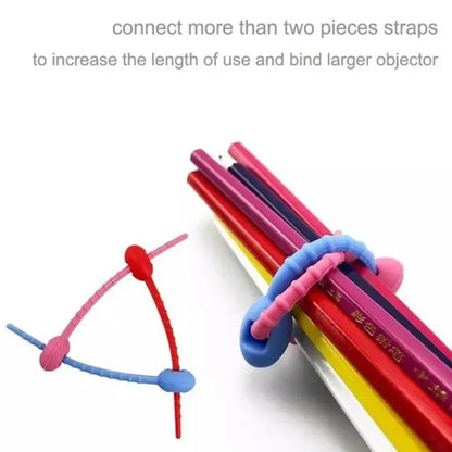 30PCS Silikon Wiederverwendbare Kabel Draht Organizer Wickler Lagerung Halter Tasche Krawatten Kabel Tasche Clip Lebensmittel Saver Kopfhörer Linie Ordentlich clips