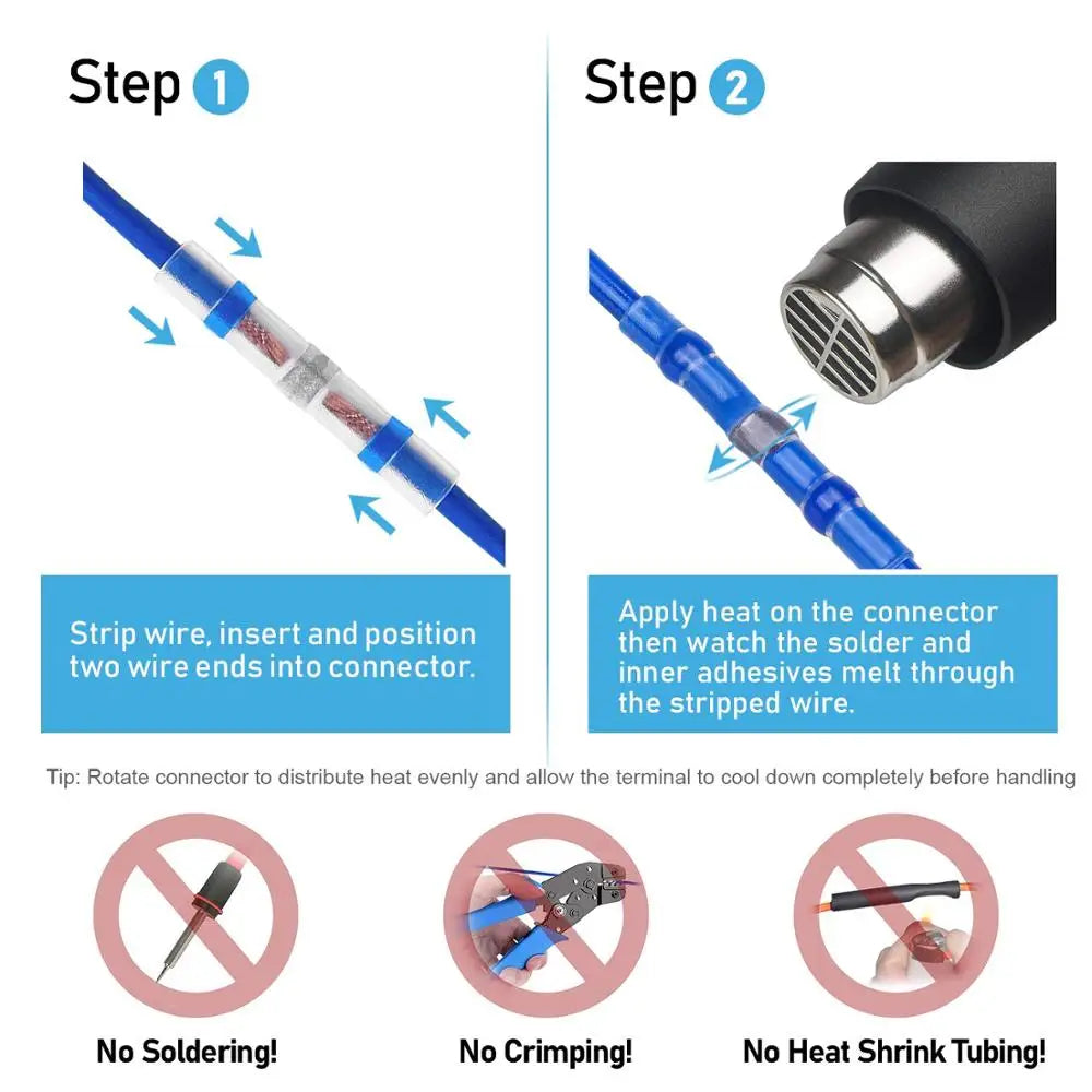 Löt dichtung draht verbinder-Schrumpflöt-Stoß verbinder Löt-Steckverbinder-Kit für Kfz-Marine isoliert