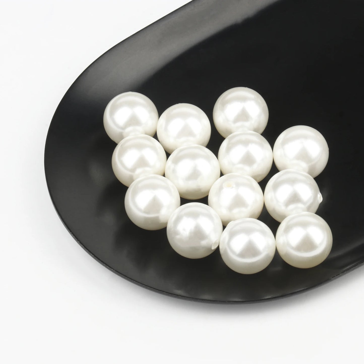 Großhandel 5 stücke Natürliche Shell Perle Perlen 6mm 8mm 10mm 12mm Runde Lose Perlen Gebohrt Halb loch Perlen Für Ohrring Schmuck Machen