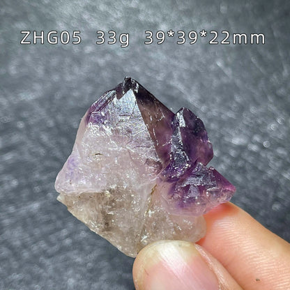 Naturstein Amethyst Skelett Kristall Cluster Mineralprobe Quarz Rohgestein Dekoration Rau poliert Heilung Geschenk