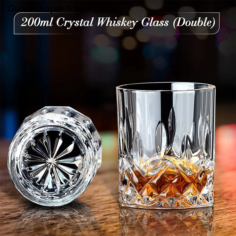 Set mit 8 Granit-Eiswürfeln + 2 Gläsern für Whisky in Holzbox, Geschenk für Papa, Vatertagsgeschenk für Männer, Whisky-Steine