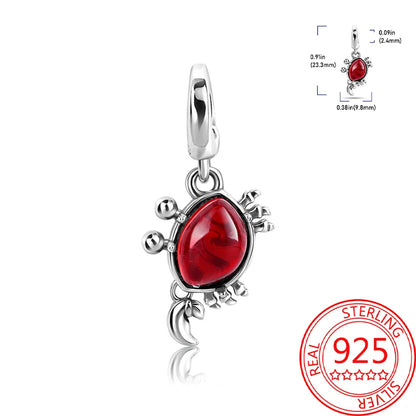 Sommer-Charm-Anhänger aus 925er-Sterlingsilber, Sea World Kingdom, Perlen für Charms, Original-Armband für Damen, Schmuckherstellung