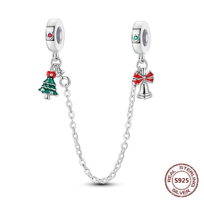 Sicherheitskette Libelle Schmetterling 925er Sterlingsilber Original Marienkäfer Kolibri Charm DIY Schmuckherstellung für Armband Armreif