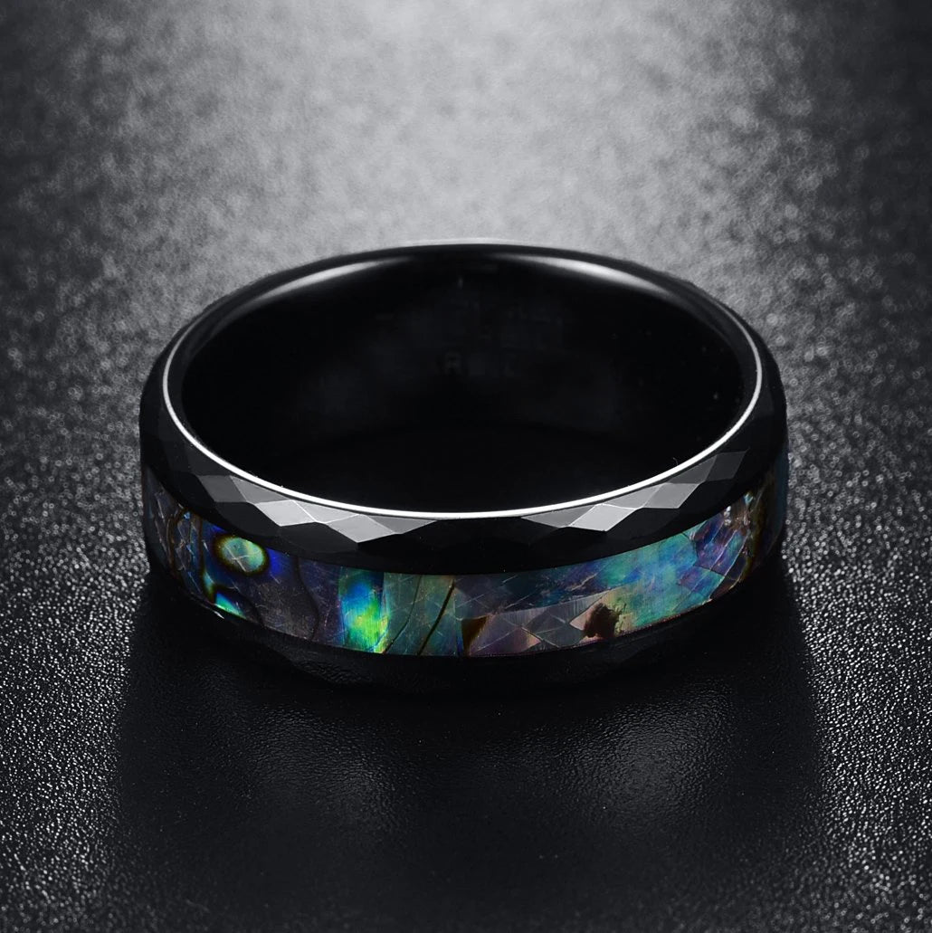 Mode Wikinger Baum des Lebens Edelstahl Abalone Muschel ringe für Männer Odin Norse Wikinger Runen ringe Retro Amulett Schmuck Geschenk