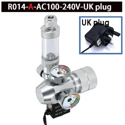Neue DIY Aquarium CO2 Regler Elektromagnetische Ventil Blase Zähler CO2 Control System Aquarium CO2 Druckminderventil