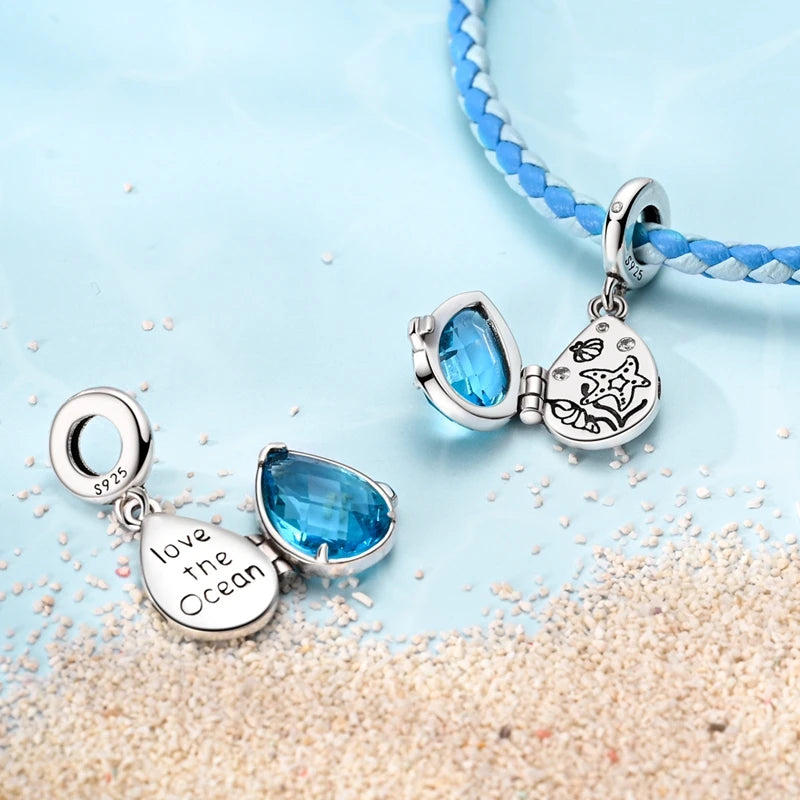 Flugzeug-Charm, 925er Silber, Original-Zirkon, Kleeblatt, Avocado, Charms, Perle, passend für Armbänder, DIY-Schmuck für Frauen, Hochzeitstag, Geschenk