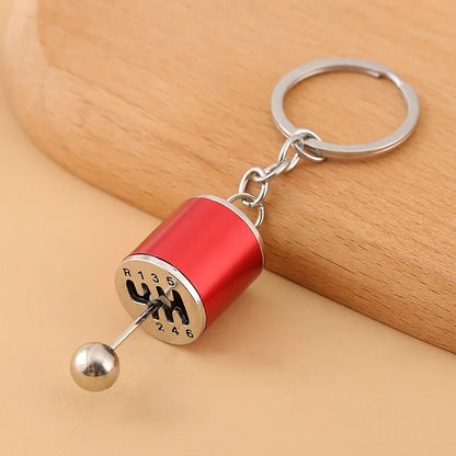 Mini Zink-legierung Auto Teile Schlüsselanhänger Simulierte Geschwindigkeit Getriebe Absorber Motor Kolben Anhänger Auto Schlüssel Halter Schlüsselring Nette Männer Geschenk