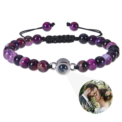 Custom bracelet with picture inside, personalized projection bracelets with photos, picture bracelet, personalized memorial gifts