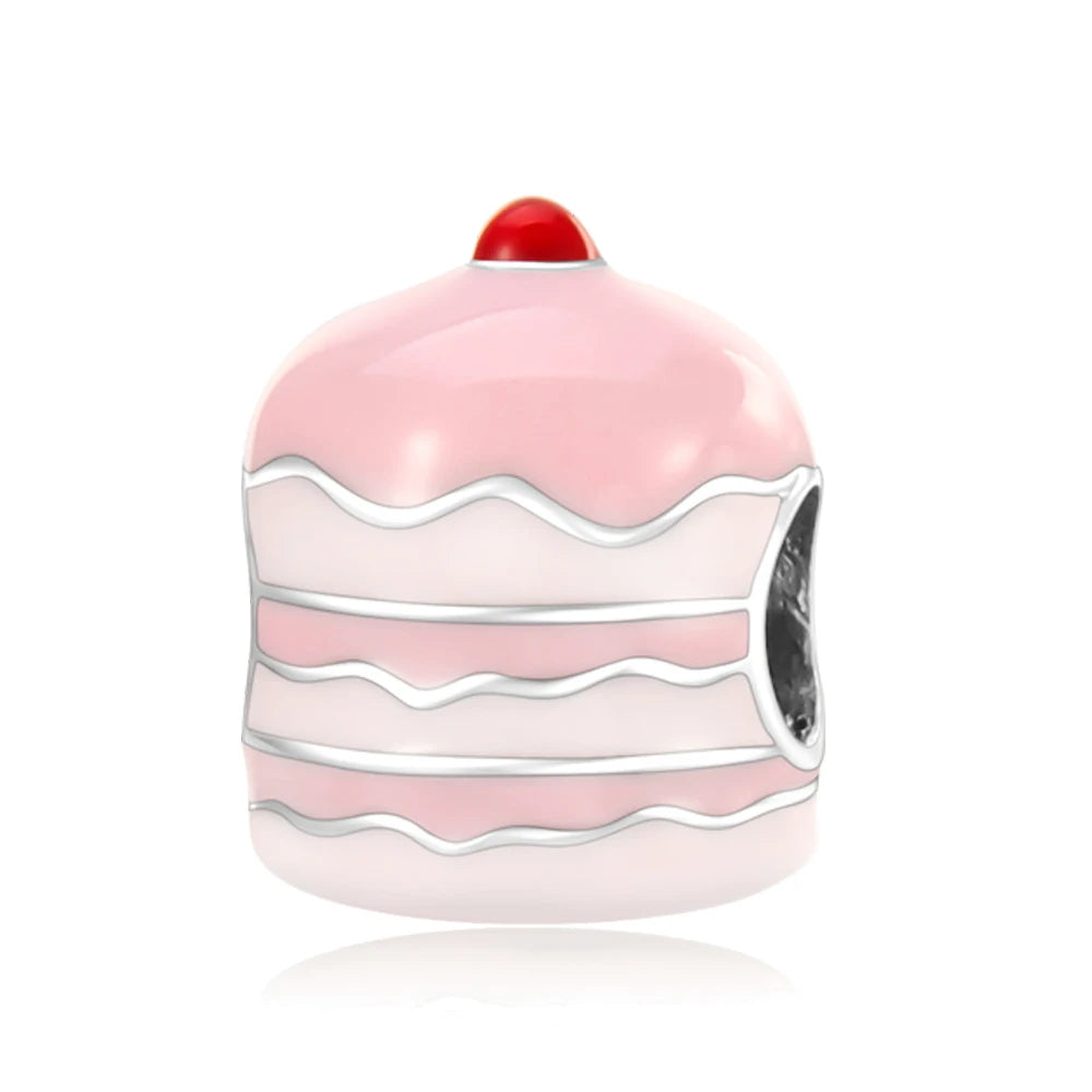 Charm-Anhänger aus 925er-Sterlingsilber mit Oktopusperlen und Stammbaum und Herz, passend für Schlangenarmband, Boutique-Halskette, rosa Anhänger, Geschenk
