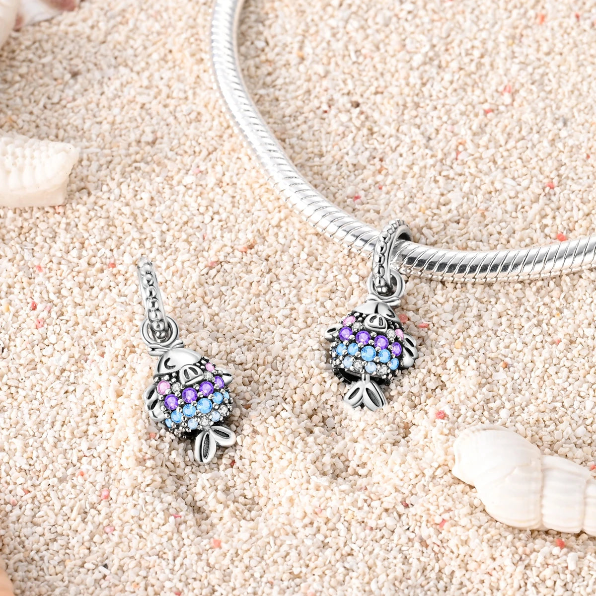 Versilberte bunte Charms-Perlen passen zu Original-Armreif, Einhorn, feuriger Drache, Anhänger, baumelndes Armband, DIY-Frauen-Schmuck, Geschenk