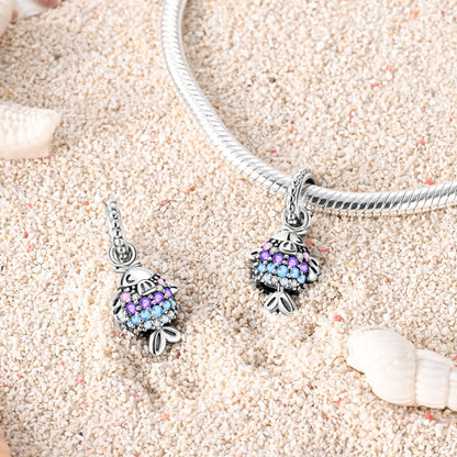 Versilberte bunte Charms-Perlen passen zu Original-Armreif, Einhorn, feuriger Drache, Anhänger, baumelndes Armband, DIY-Frauen-Schmuck, Geschenk