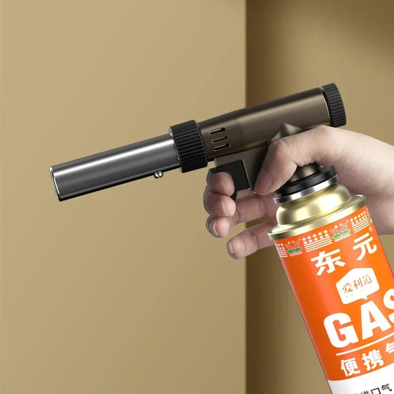 Metall Gas Brenner Fackel Flamme Pistole Butan Brenner Outdoor Camping BBQ Flammenwerfer Schweißen Ausrüstung Küche Leichter Feuer Starter