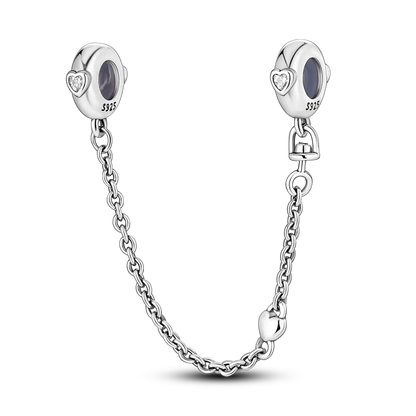Silberverschluss, 925er-Sterlingsilber, CZ-Pflaster-Clip-Charms, Gänseblümchen-Perlen, Stopper, Sicherheitskette, passend für Original-Armreif, Schmuck-Clip