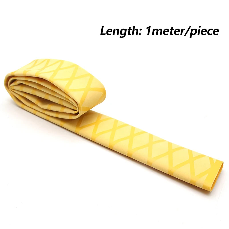 /5pcs rutsch feste Angelrute Schrumpf schlauch abdeckung 15 18 20 22 25 28 30 35 40 45 50mm Griff schützen wasserdichte Angelrute koffer